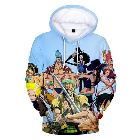Image of One Piece Anime Hoodies - 3D Luffy Sweatshirt