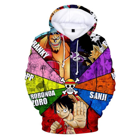 Image of One Piece 3D Printed Hoodies - Men/women Long Sleeve Hooded Sweatshirts