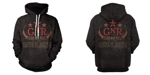 Image of New Music Hoodies—— Guns N' Roses Unisex 3D Print “Chinese Democracy” Hoodies