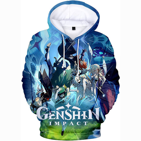 Image of Genshin Impact Hoodies - 3D Game Pullover Hoodie