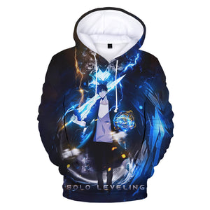 Anime Solo Leveling Sung Jin Woo 3D Printed Hoodies Sweatshirts