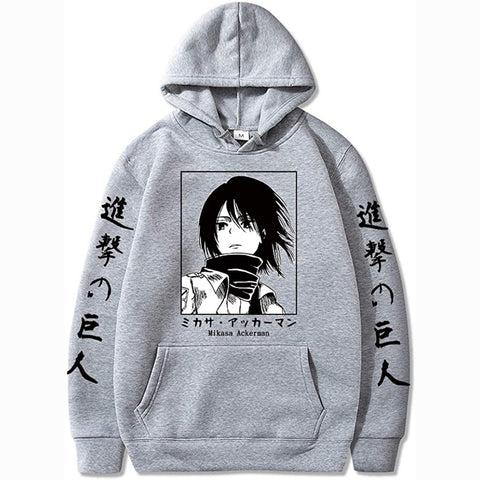 Image of Attack on Titan Eren Yeager Hoodie Sweatshirts Anime Pullover Unisex Harajuku Tracksui