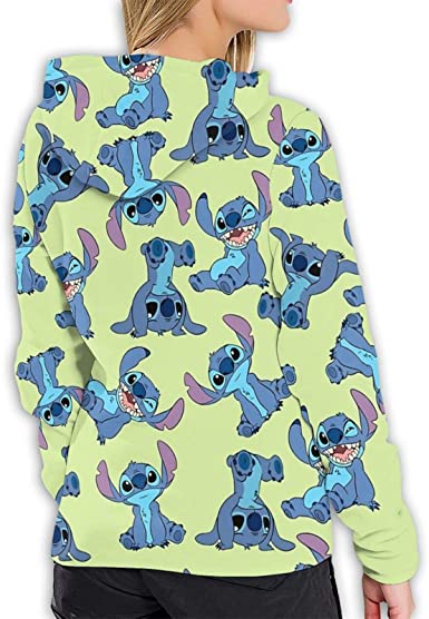 Colorful Cartoon Loli & Stitch Hooded Sweatshirt Pullover Hoodies