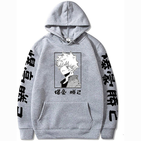 Image of My Anime Hero Academia Bakugou Hoodie Sweatshirts Men Women Pullover Casual Sweatshirts Harajuku Tracksui