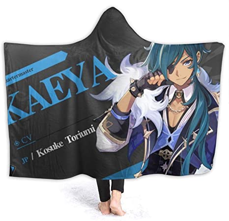 Image of Genshin ImPact Hooded Blanket - Kaeya Cozy Thick Hooded Blanket