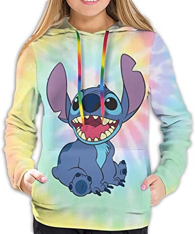 Image of 3D Cute lilo Stitch Hoodie Pullover Sweatshirt Novelty Anime Hoodies