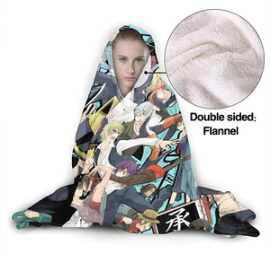 Anime Durarara Flannel Hooded Blanket Cloak