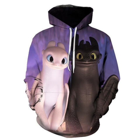 Image of How to Train Your Dragon Cartoon 3D Hoody Sweatshirt Hoodies