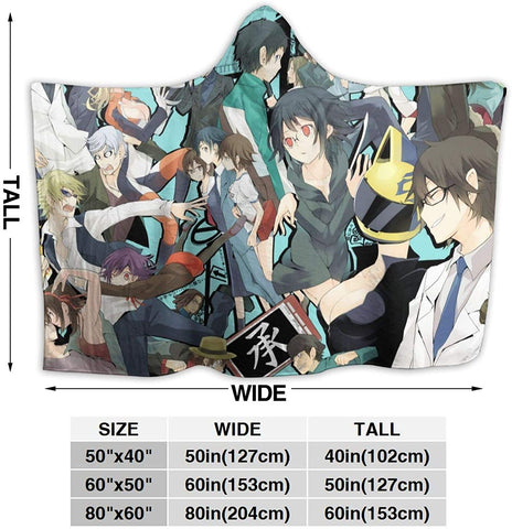 Image of Anime Durarara Flannel Hooded Blanket Cloak