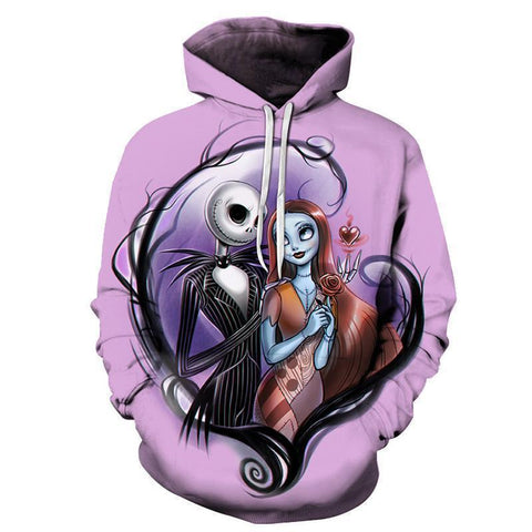 Image of The Nightmare Before Christmas Hoodie - Fashion Hooded Pullover Sweatshirts