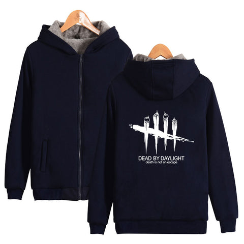 Image of Dead by Daylight Jackets - Solid Color Dead by Daylight Series Logo Icon Super Cool Fleece Jacket