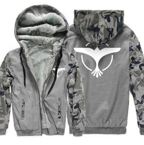 Image of Game of Thrones Jackets - Solid Color Game of Thrones Series Eagle Icon Fleece Jacket
