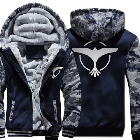 Image of Game of Thrones Jackets - Solid Color Game of Thrones Series Eagle Icon Fleece Jacket