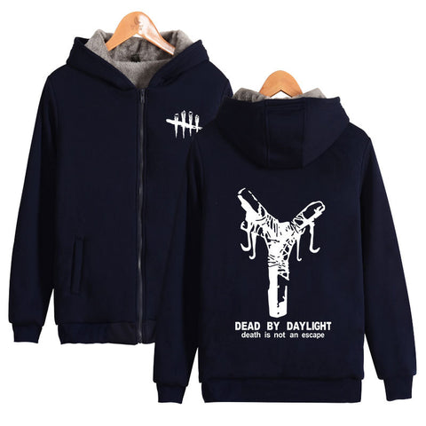 Image of Dead by Daylight Jackets - Solid Color Dead by Daylight Game Series Icon Super Cool Fleece Jacket