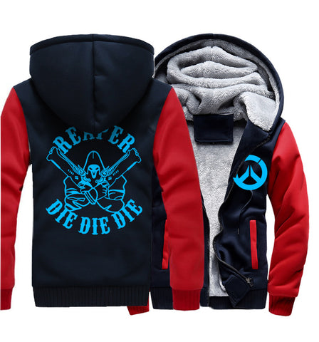 Image of REAPER Jackets - Solid Color REAPER Series REAPER DIE Icon Super Cool Fleece Jacket
