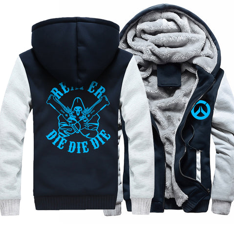 Image of REAPER Jackets - Solid Color REAPER Series REAPER DIE Icon Super Cool Fleece Jacket