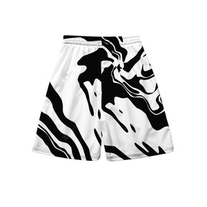 Men Fashion Harajuku Japan Style Beach Shorts Printing Milky Pattern