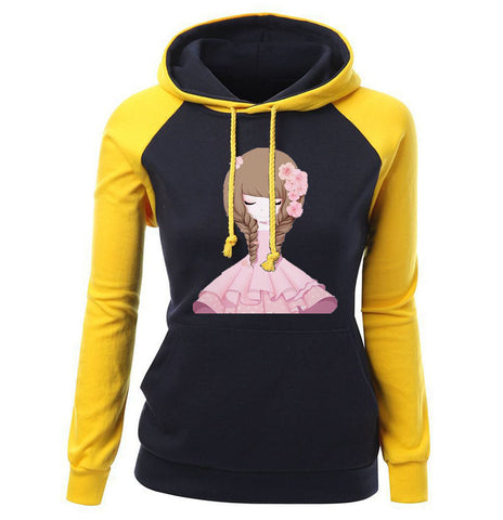 Image of Women Hoodies - Women Hoodie Series Cute Girl Icon Fleece Hoodie