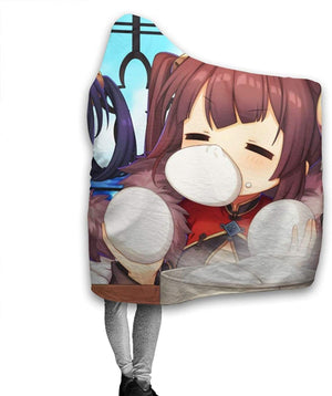 Azur Lane Hooded Blanket - Anime Flannel Warm Blanket