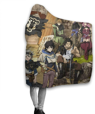 Image of Anime Attack On Titan Fleece Blanket - Flannel Winter Travel Hooded Blanket