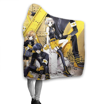 Cardcaptor Sakura Hooded Blanket - Anime Warm Flannel Blanket