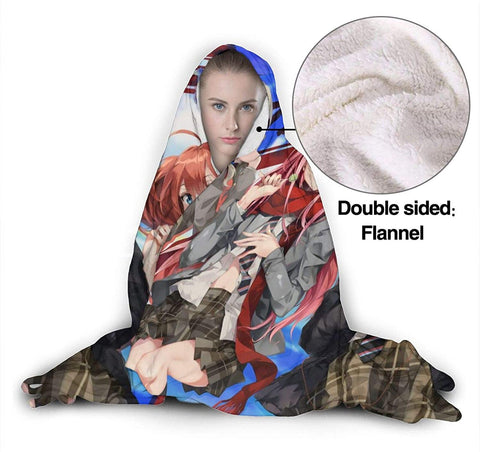 Image of Darling in the Franxx Hooded Blanket - Anime Flannel Warm Blanket