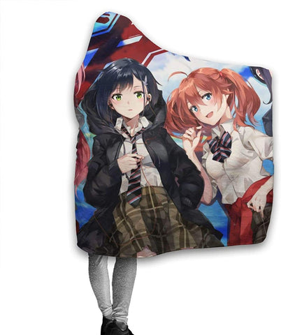 Image of Darling in the Franxx Hooded Blanket - Anime Flannel Warm Blanket