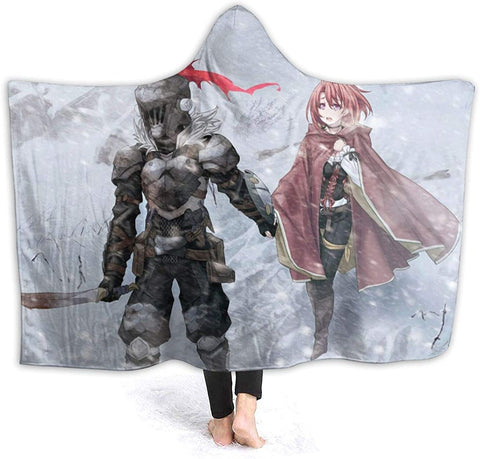 Image of Goblin Slayer Fleece Flannel Blanket - Anime Hooded Blanket