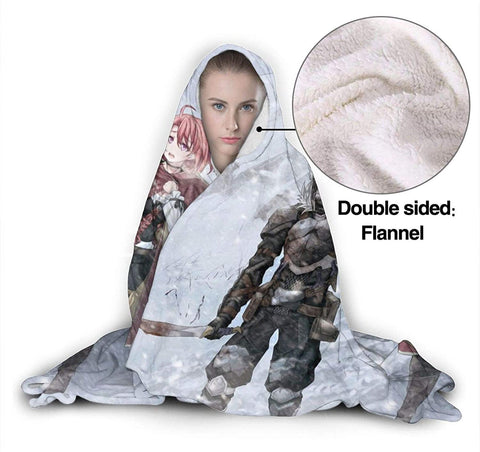 Image of Goblin Slayer Fleece Flannel Blanket - Anime Hooded Blanket