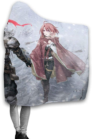 Goblin Slayer Fleece Flannel Blanket - Anime Hooded Blanket