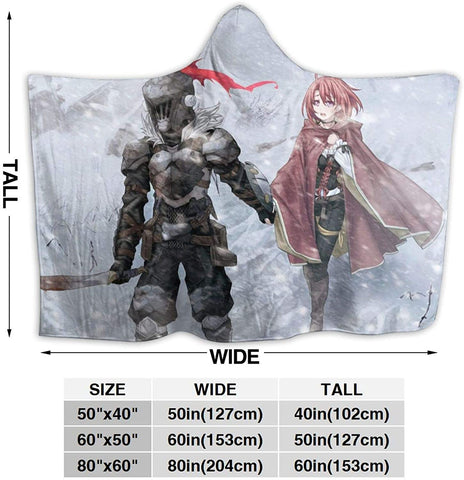 Image of Goblin Slayer Fleece Flannel Blanket - Anime Hooded Blanket