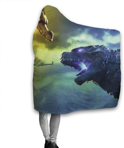 Image of Anime Godzilla King of the Monsters Flannel Hooded Blanket