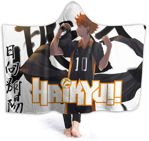 Image of Haikyuu Hooded Blankets - Anime Sherpa Fleece Throw Cape