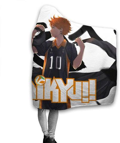 Image of Haikyuu Hooded Blankets - Anime Sherpa Fleece Throw Cape