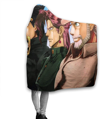 Image of Anime Jojo's Bizarre Adventure Hooded Blanket