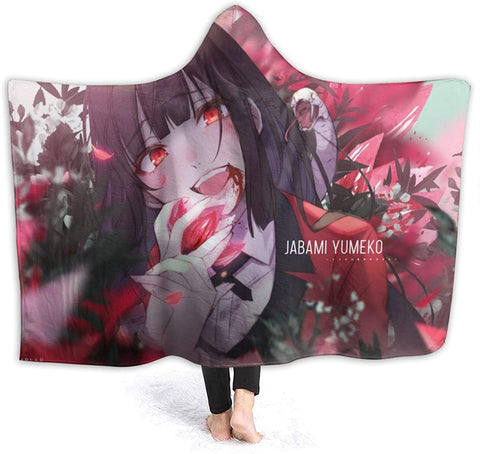 Image of Anime Kakegurui Pilling Proof Flannel Hooded Blanket