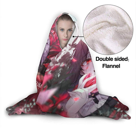 Image of Anime Kakegurui Pilling Proof Flannel Hooded Blanket