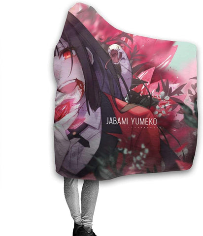 Image of Anime Kakegurui Pilling Proof Flannel Hooded Blanket