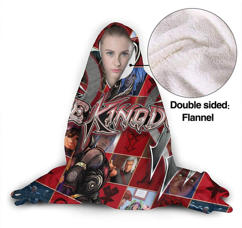 Image of Kingdom Hearts Soft Hooded Blanket