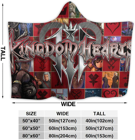 Image of Kingdom Hearts Soft Hooded Blanket