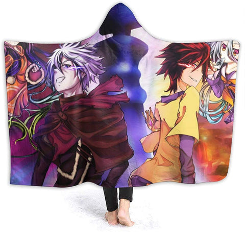 Image of Anime No Game No Life Fleece Flannel Hooded Blankets