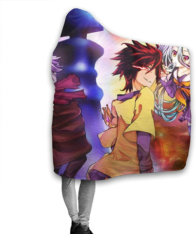 Image of Anime No Game No Life Fleece Flannel Hooded Blankets