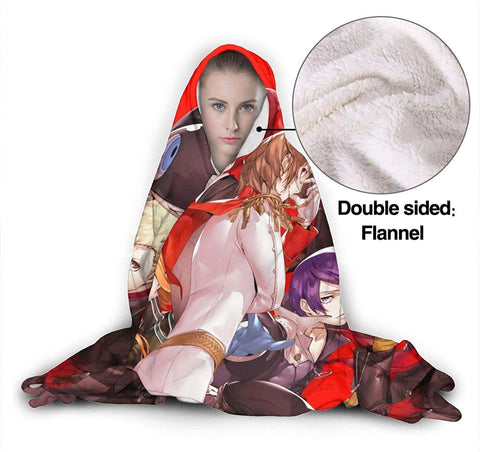 Image of Persona Flannel Hooded Blanket - Anime Blanket