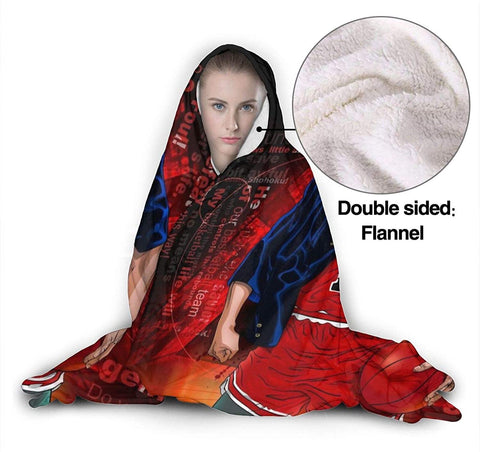 Image of Anime Slam Dunk Pilling Proof Flannel Hooded Blanket