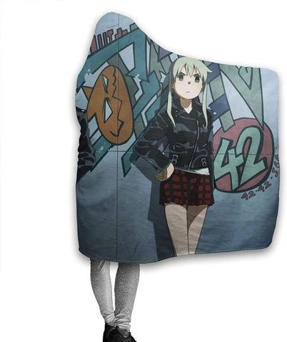 Image of Anime Soul Eater Fleece Flannel Travel Hooded Blankets