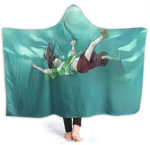 Anime Spirited Away Fleece Flannel Hooded Blankets