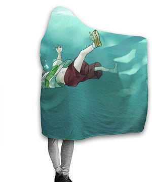 Anime Spirited Away Fleece Flannel Hooded Blankets