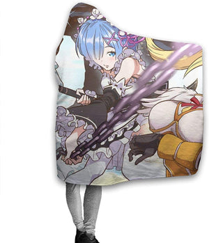 Anime That Time I Got Reincarnated as a Slime Fleece Flannel Hooded Blanket