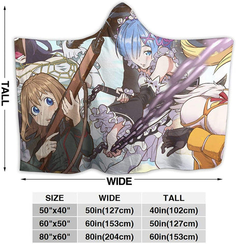 Image of Anime That Time I Got Reincarnated as a Slime Fleece Flannel Hooded Blanket