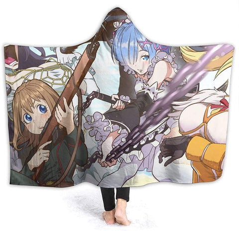 Image of Anime That Time I Got Reincarnated as a Slime Fleece Flannel Hooded Blanket